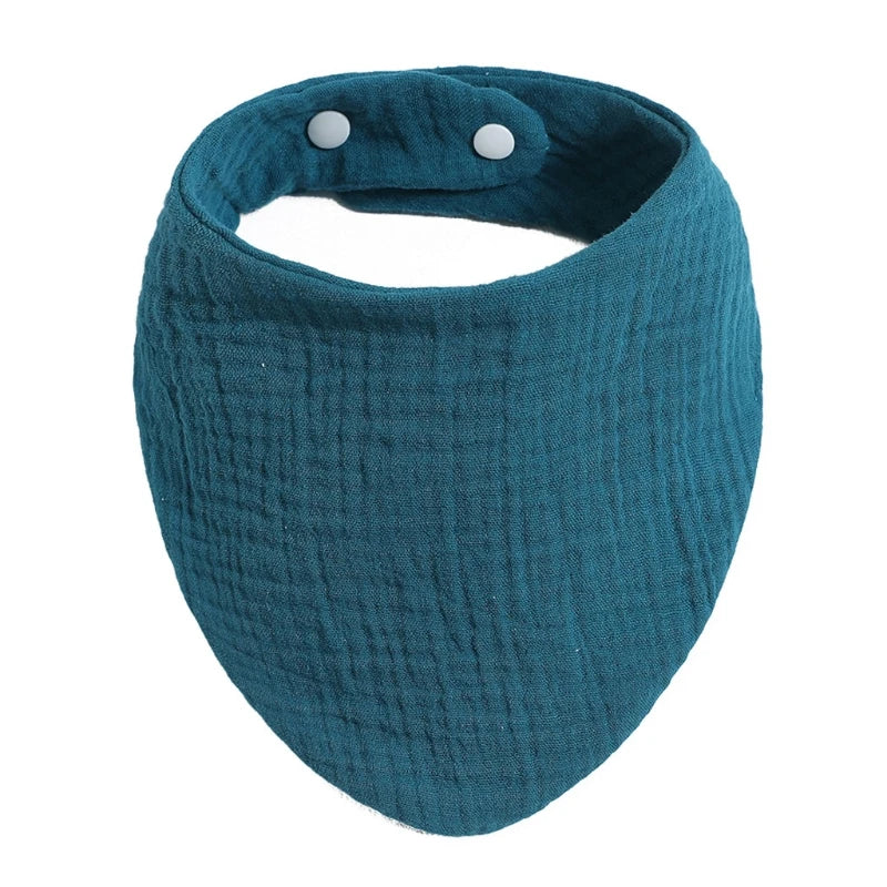 Baby Infant Cotton Bib Solid Color Scarf Feeding Saliva Towel Bandana Burp Cloth Boy Girl Babies Accessories Newborn
