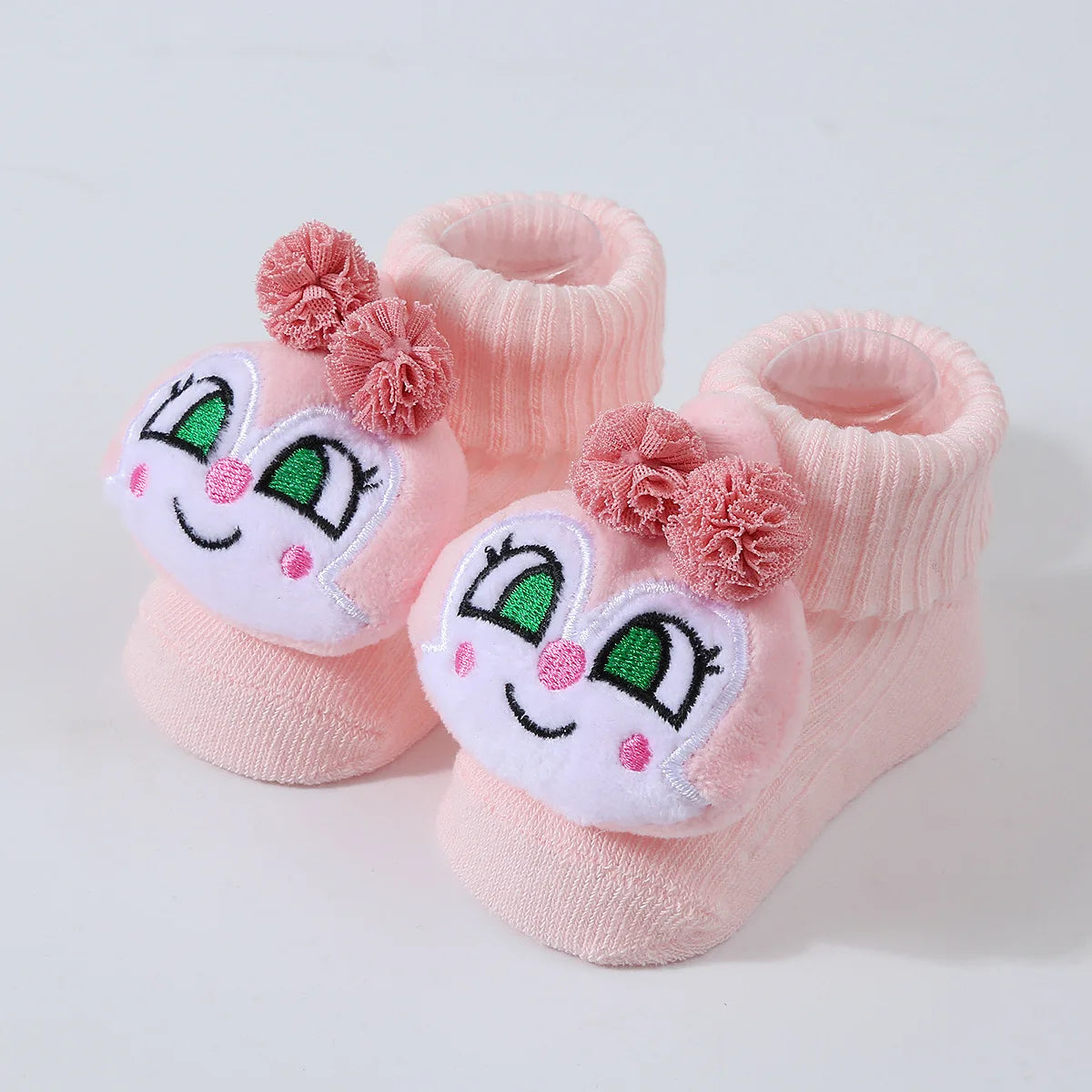 Baby Socks Spring and Autumn Soft Cotton Newborn Baby Socks in The Tube Cartoon 3D Doll Infant Boys Girls Socks 0-6 months