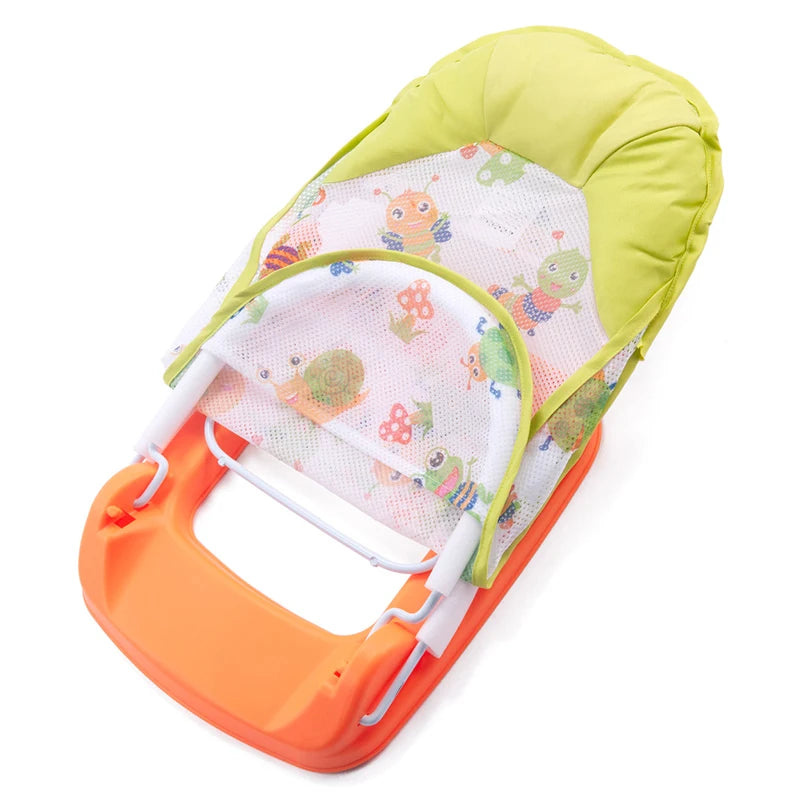 Summer Deluxe Baby Bather Seat Comfort Folding Baby Bather Rocking Chair Baby to Toddler Bath Tub - No-Slip Seat
