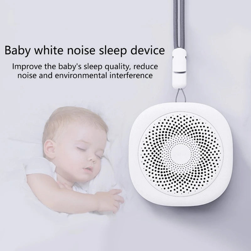 Portable Baby White Noise Machine Rechargeable Mood Soother with 7 Color Light for Nursery and Travel Sleep Aid A2UB
