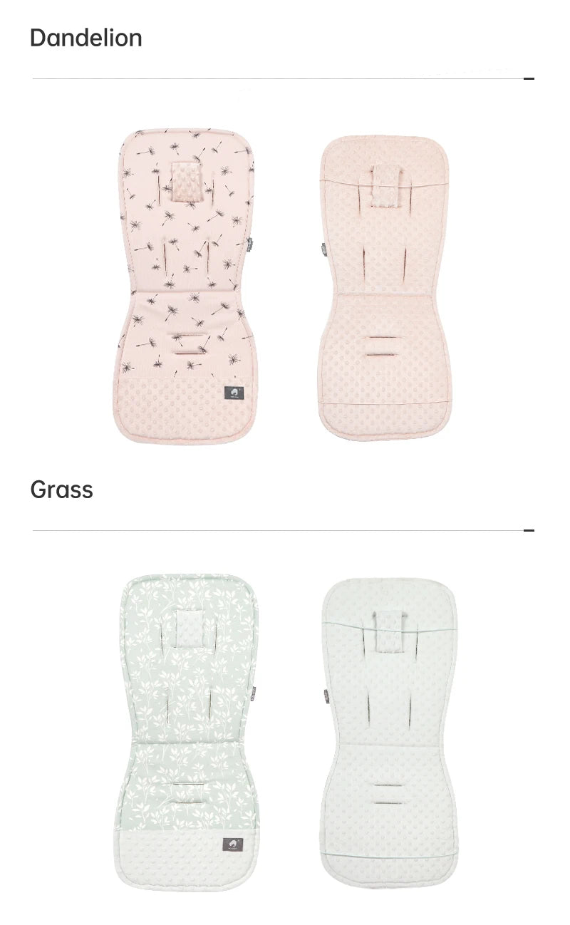 Stroller Cushion & Seat Belt Cover 2Pcs/Set Universal Baby Pram Seat Pad Soft Kids Pushchair Car Mat Stroller Accessories