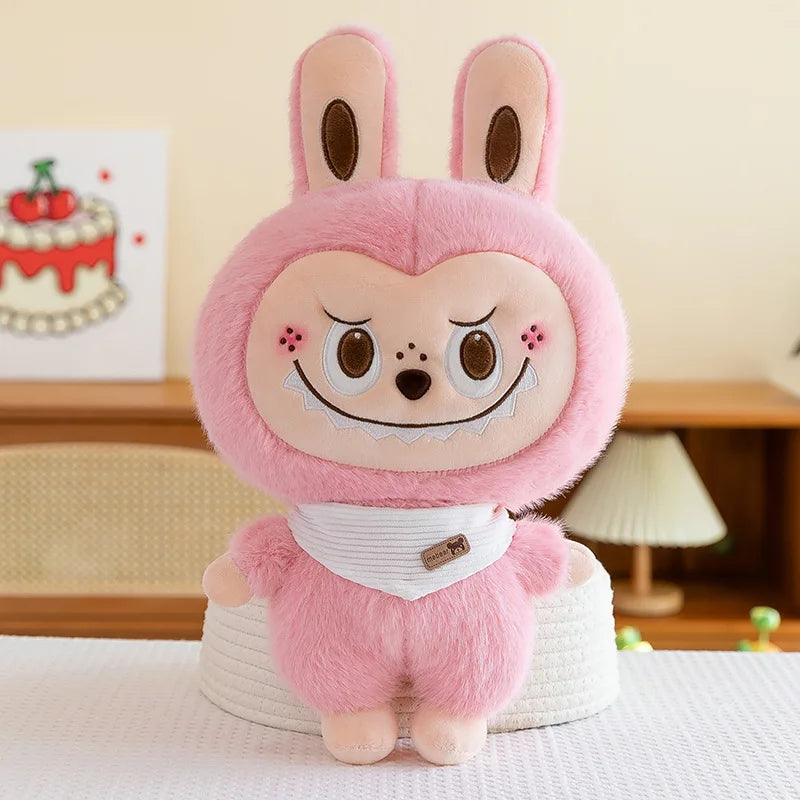 Rabbit Labubu Plush Toy Cartoon Cute Doll Cloth Doll Childrens Accompany Sleeping Soft Plush Pillow Doll Birthday Gift Kids Toys