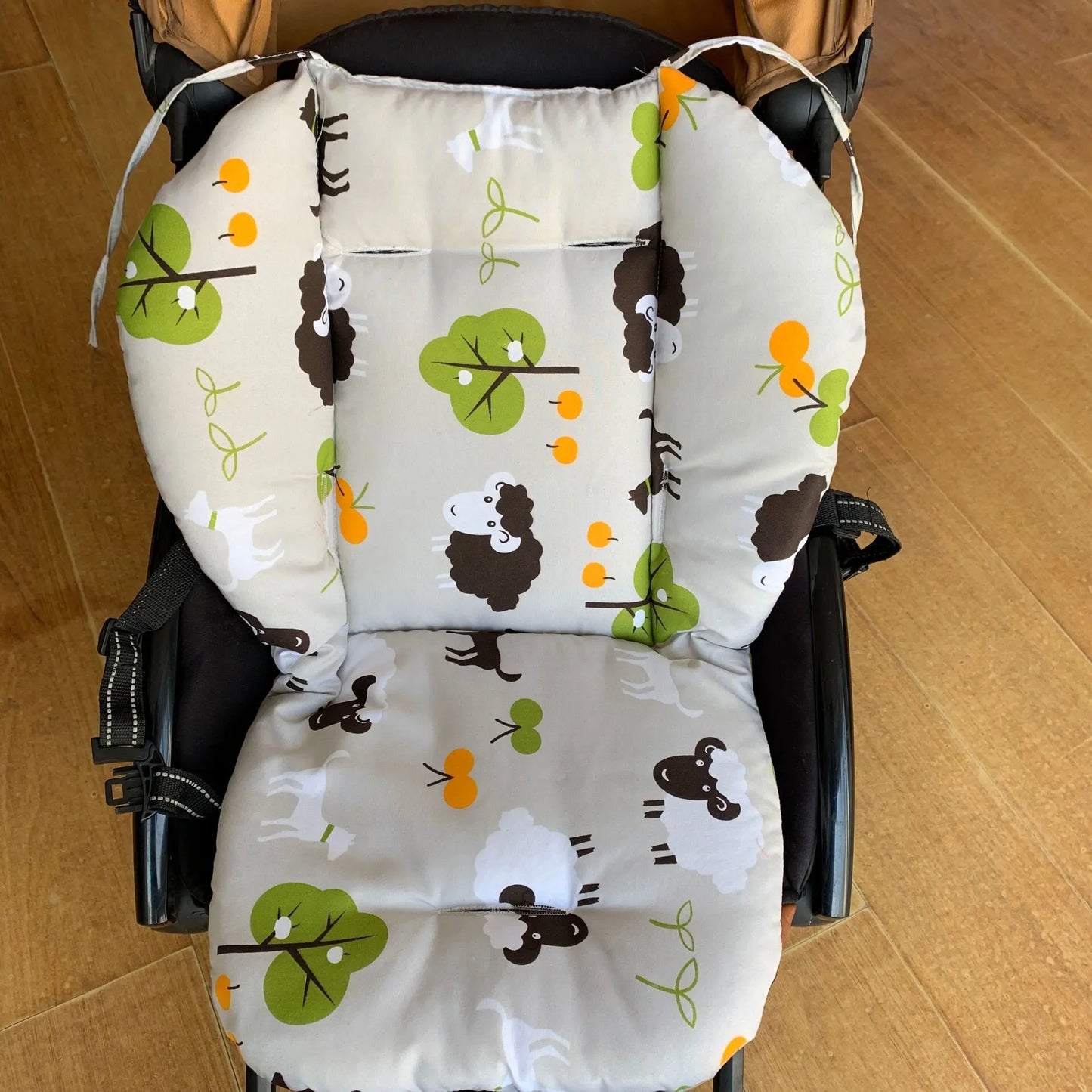 Baby Kids Highchair Cushion Pad Mat Booster Seats Cushion Pad Mat Feeding Chair Cushion Pad Stroller Cushion Mat Cotton Fabric