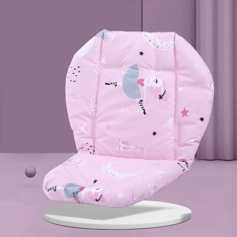 Baby Kids Highchair Cushion Pad Mat Booster Seats Cushion Pad Mat Feeding Chair Cushion Pad Stroller Cushion Mat Cotton Fabric