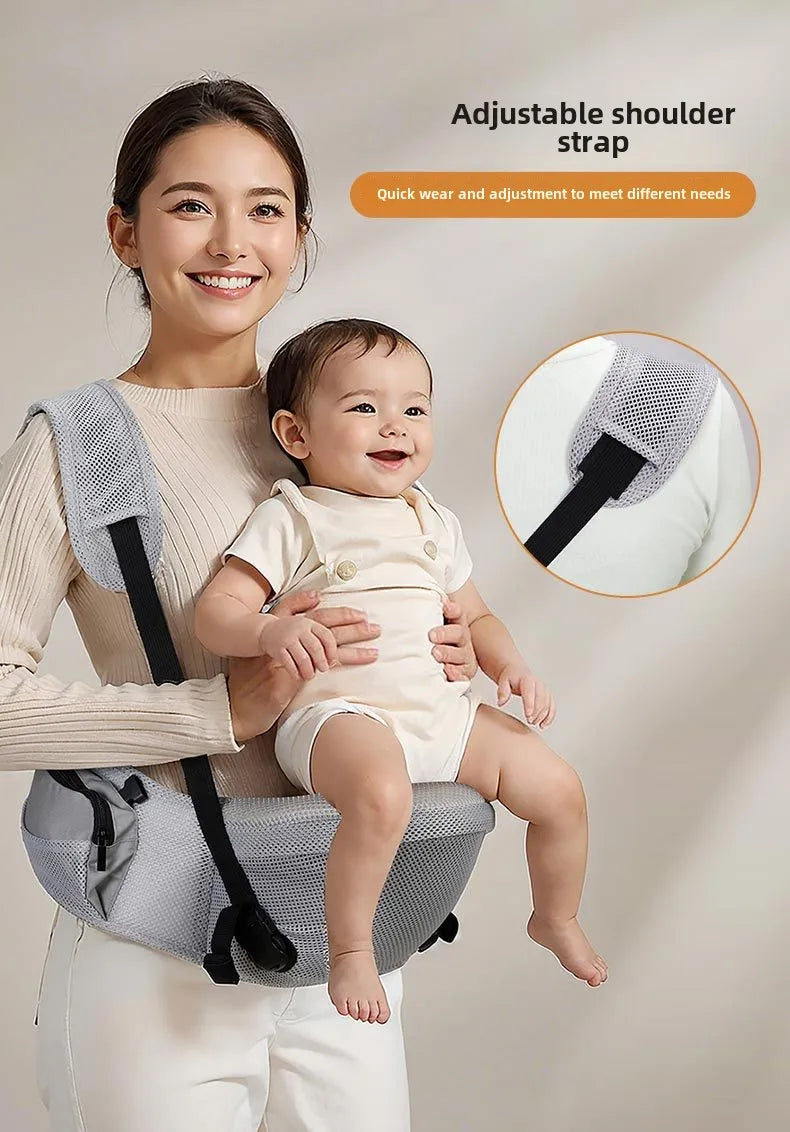 4-48 Mouths Baby Sling Bebes Waist Stool Baby Bag Carrier Wrap Portable Kid Hip Seat with Safety Sling Multifunctional Seat Belt