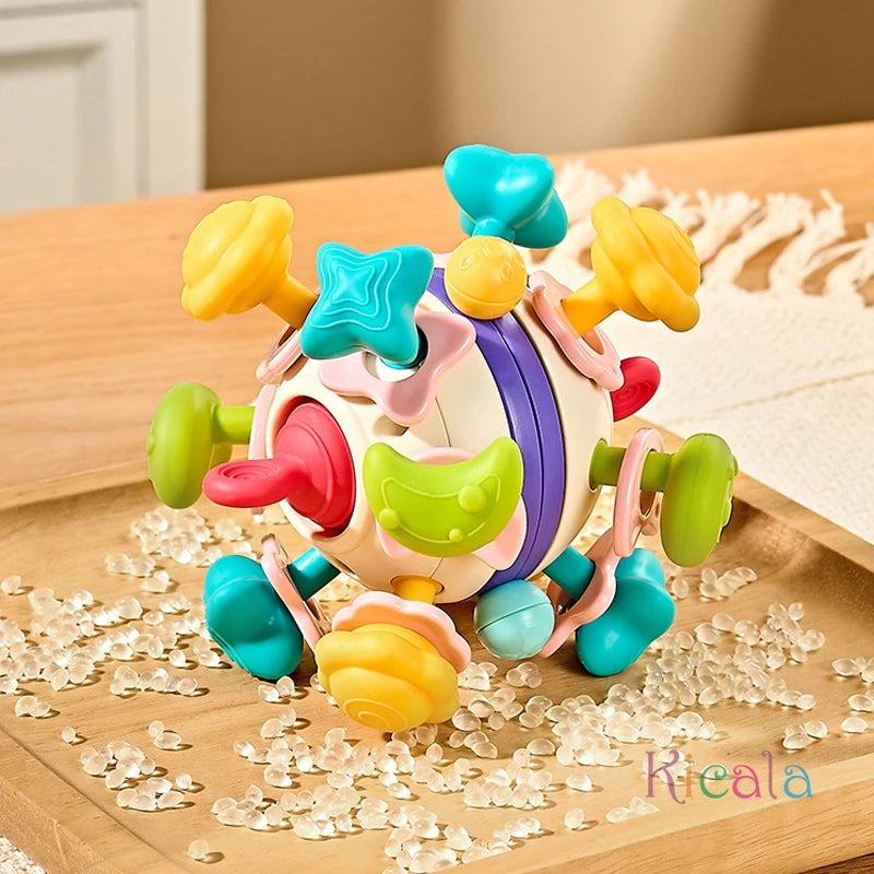 Baby Sensory Teething Toys Teethers for Babies 0 3 6 9 12 18 Months Infant Chew Rattles Toys Newborn Toddler Montessori Toy