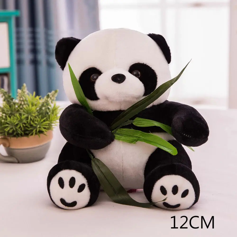 1PC Birthday Kneeling Sitting Kids Baby Soft Cloth Toy Cute Cartoon Pillow Plush Panda Stuffed Animals Present Doll