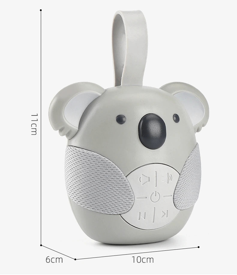 Newborn Portable Koala Sleep Sound Toddler White Noise Machine Soothing Music Player Sleep Monitor Home for Baby Room Stroller