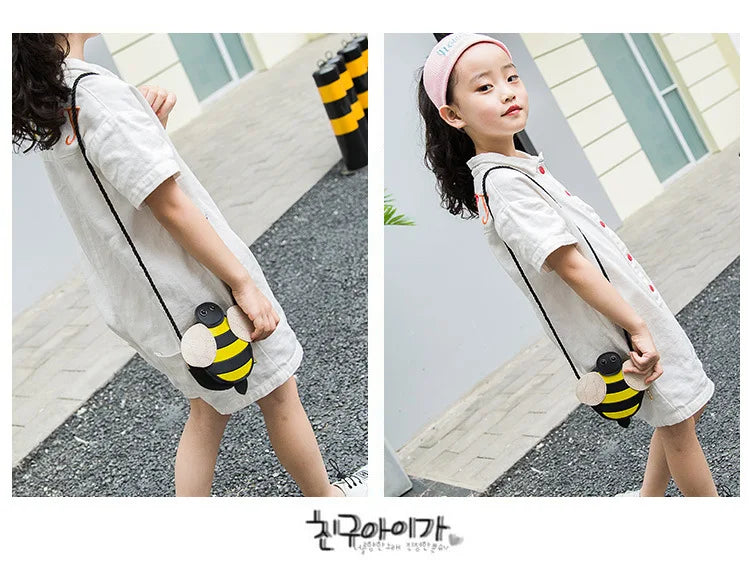 Cartoon Cute Kids Mini Bags for Toddler Bee / Ladybug / Snail Crossbody Bag Adorable Baby Children's Small Handbags Gift
