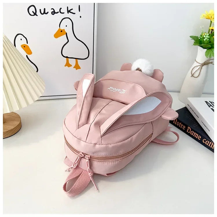 Fashion Children School Bags Bunny Portable Backpacks Kids Travel Rucksacks Cute Boys and Girls School Book Backpack Chest Bag