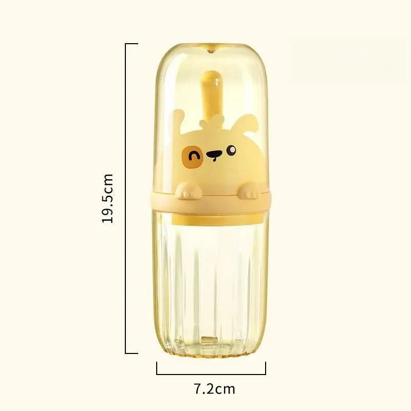 Travel Mouthwash Cup, Brushing Cup, Toothbrush, Toothbrush Cup, CHILDREN'S Set, Portable Home Washing and Toothpaste Storage