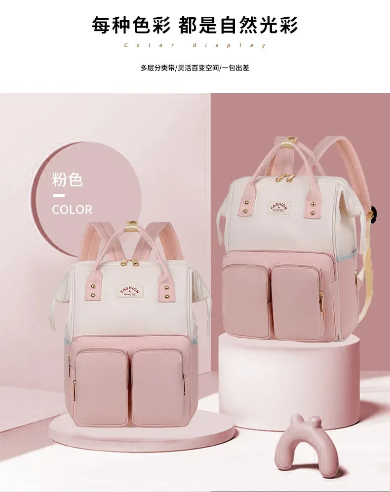 Multifunctional Large-capacity Mommy Bags for Outings Travel Backpack Waterproof Portable Mother and Baby Bag Women's Backpack