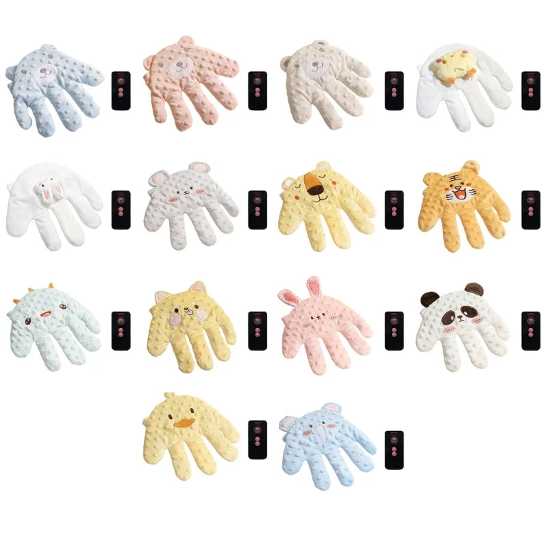 Cartoon Baby Sleep Aid Soothing Pillow Comforting Hand Detachable with Remote for Comfortable Newborns Sleeping