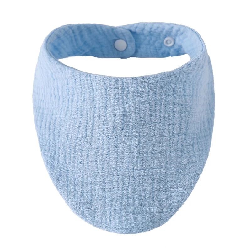Baby Infant Cotton Bib Solid Color Scarf Feeding Saliva Towel Bandana Burp Cloth Boy Girl Babies Accessories Newborn