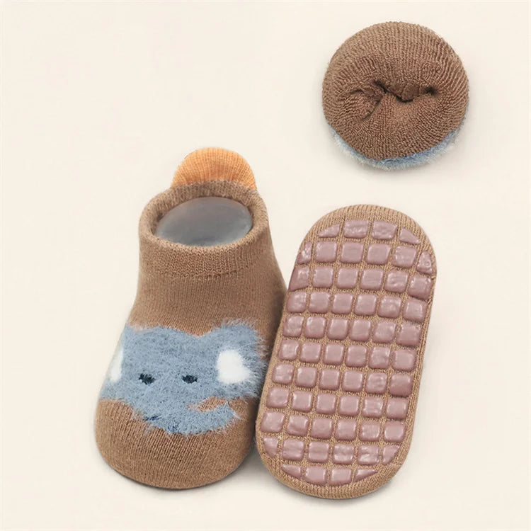 Lawadka Winter Kids Girl Boy Socks Anti Slip Cotton Baby Socks for Girls Boys Casual Soft Print Toddler Children's Sock Non-slip