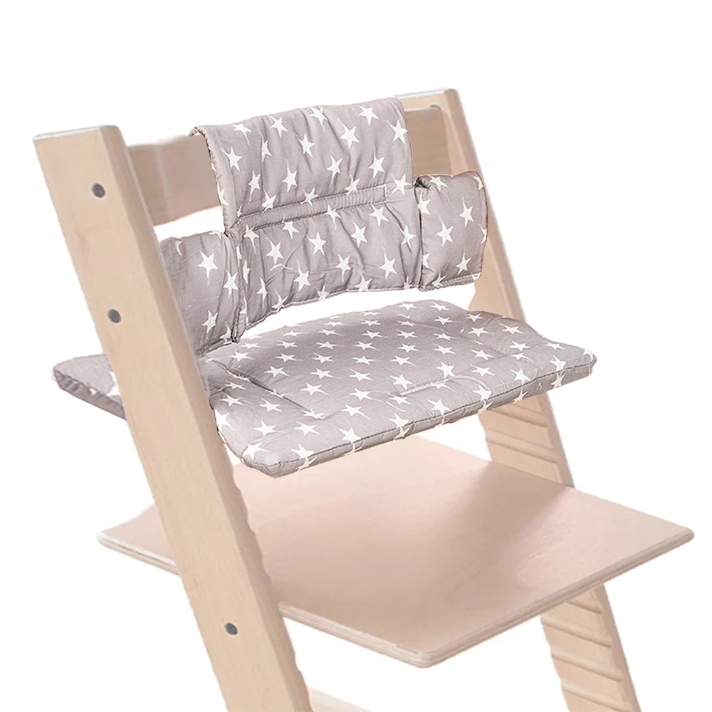 Highchair Seat Cushion For Stokke Tripp Trapp Child Growth Seat Dinner Chair With Backrest Cloth Cover Baby Replace Accessories
