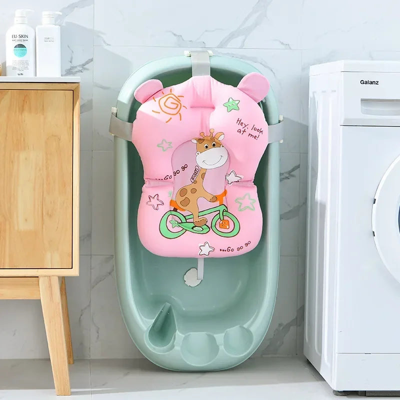 Baby Bathtub Bath Seat Support Mat bath And Shower Air Cushion Bed Non-Slip Bathtub Mat Newborn Bebe Safety Security Bath Seat