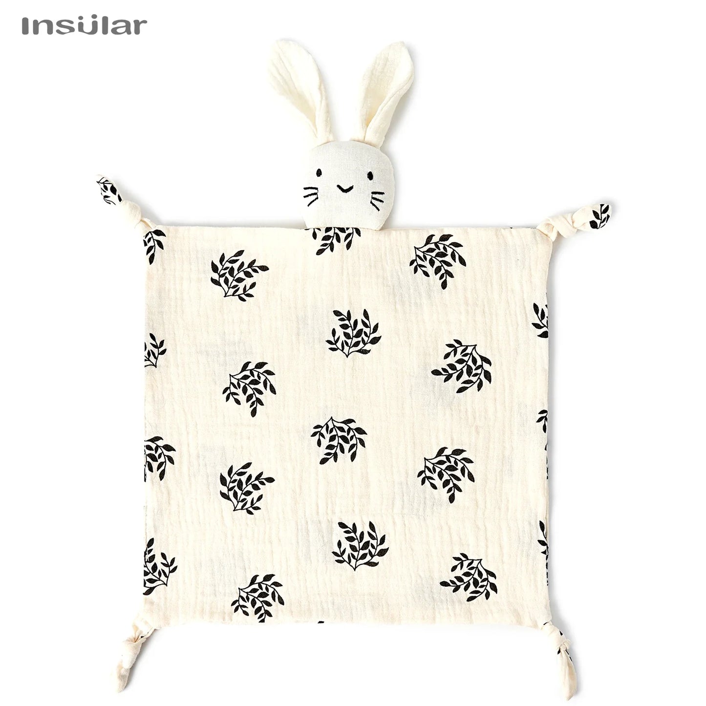 Muslin Baby Comfort Towel Cotton Comforter Blanket Soft Newborn Sleeping Dolls Kid Sleep Toy Soothe Appease Towel Bib