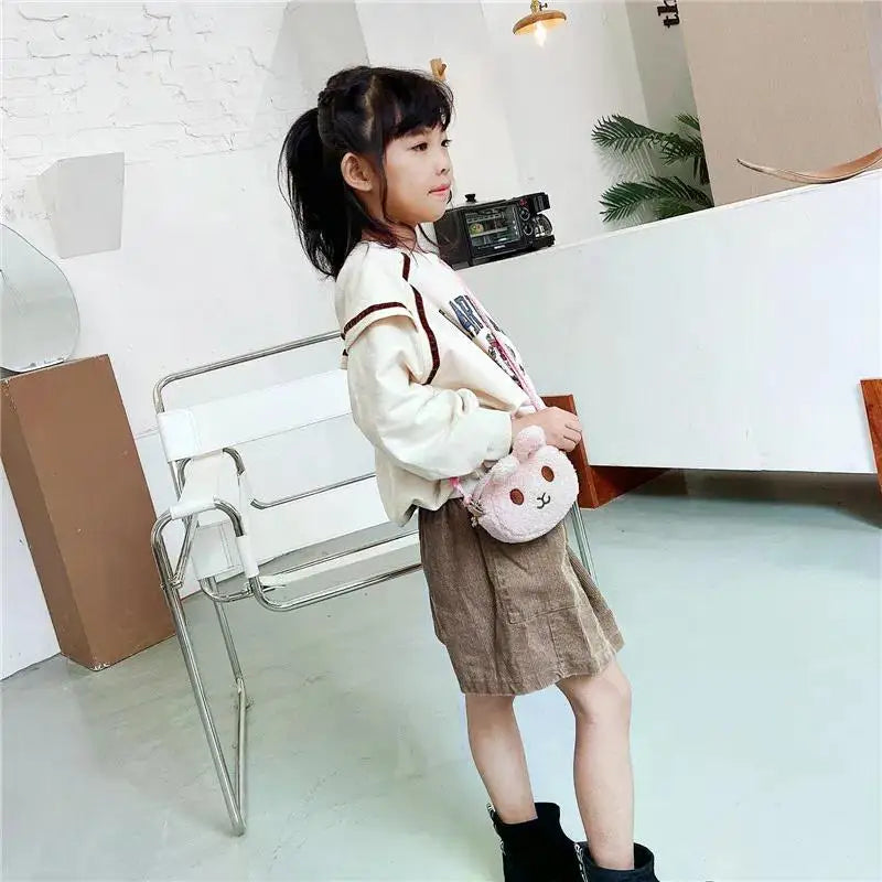 New Cute Little Rabbit Baby Girls Handbags Fashion School Bags for Girls Kids Small Shoulder Lunch Bags Child Girl Backpacks