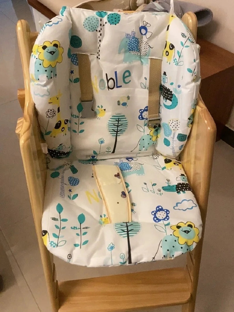 Baby Kids Highchair Cushion Pad Mat Booster Seats Cushion Pad Mat Feeding Chair Cushion Pad Stroller Cushion Mat Cotton Fabric