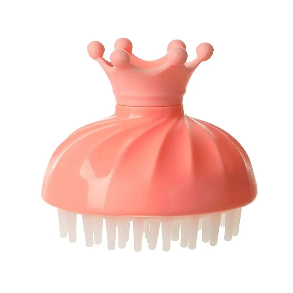 Baby Hair Washing Comb Bathing Spa Kids Shower Brush Comb Scalp Hair Massager Silicone Shampoo Wash Brush Head Body Massage Comb