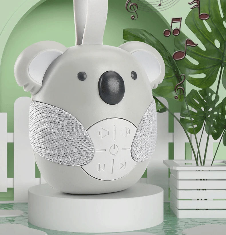 Newborn Portable Koala Sleep Sound Toddler White Noise Machine Soothing Music Player Sleep Monitor Home for Baby Room Stroller
