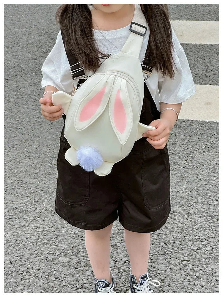 Fashion Children School Bags Bunny Portable Backpacks Kids Travel Rucksacks Cute Boys and Girls School Book Backpack Chest Bag