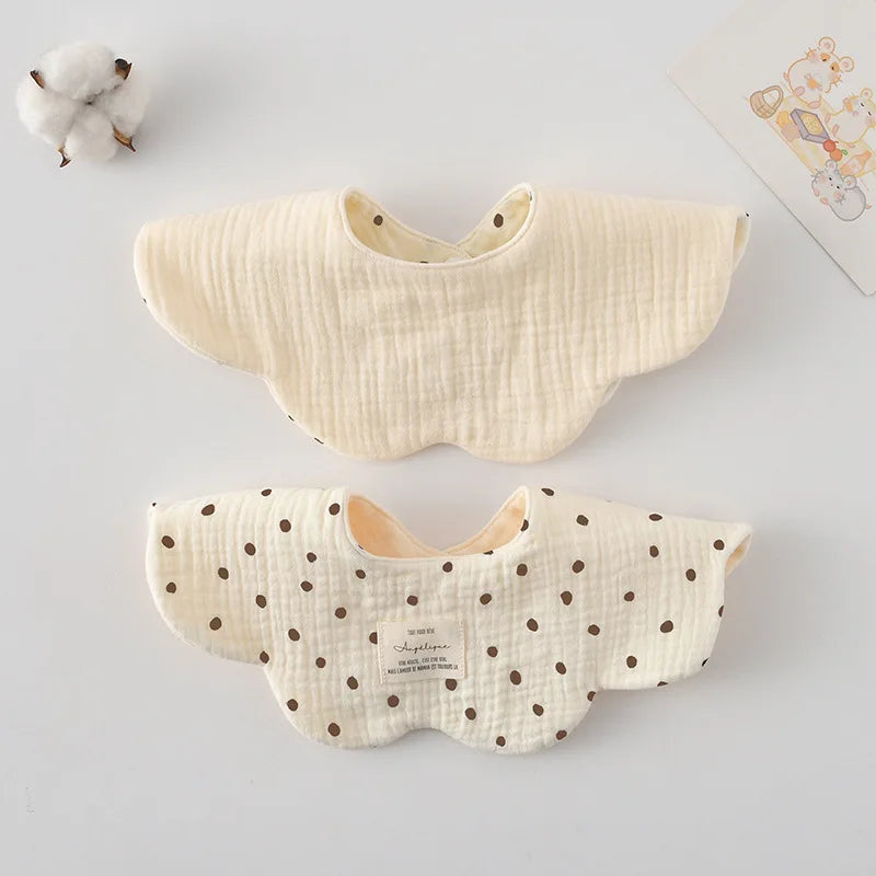 New Cute Cotton Baby Feeding Drool Bib Infants Two-sided Usable Saliva Towel Soft Burp Cloth For Newborn Toddler Kids Bibs