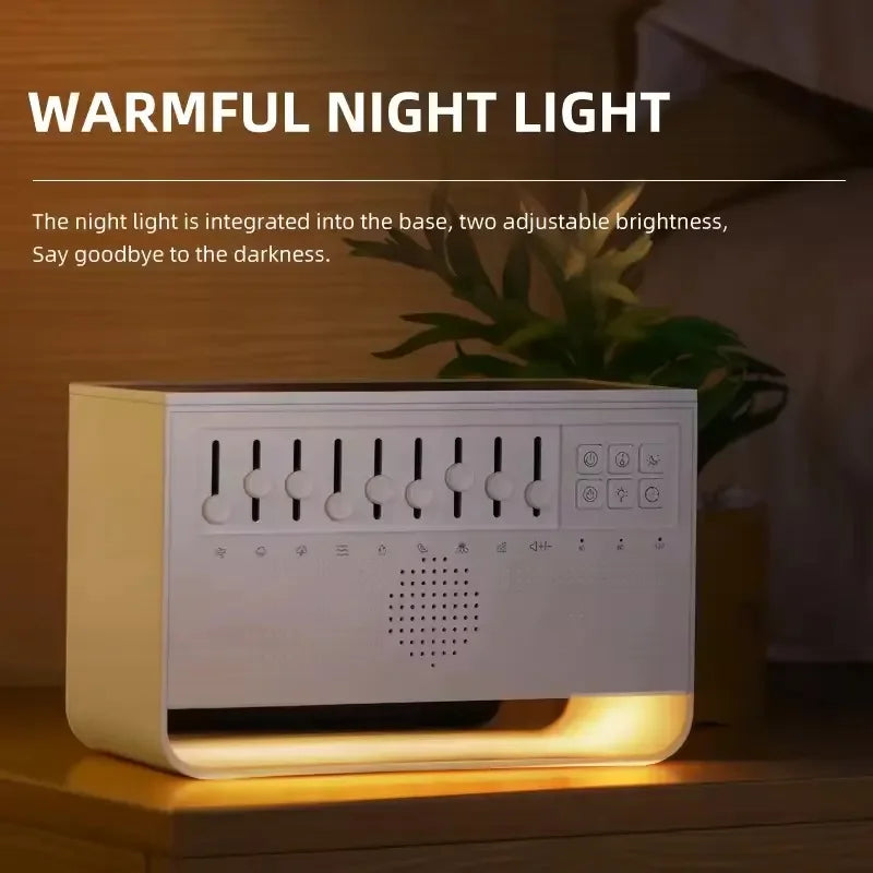 C221 Portable White Noise Built-in Bluetooth Speaker Humidifier Sleep Aid Device All-in-one Machine with 8 Group Nature Sounds
