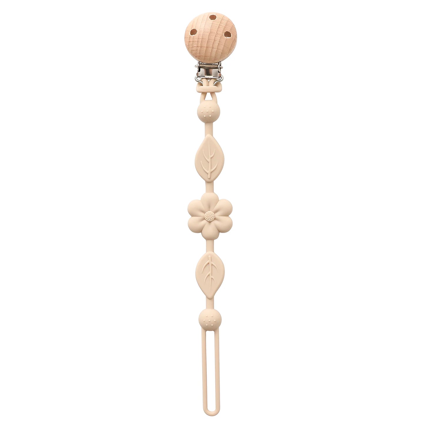 1pcs Baby Silicone Pacifier Chains, Flower Anti Loss Adjustable Pacifier Holder For Newborn, Suitable For Baby Toy Products