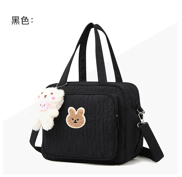 Baby Diaper Bags Maternity Mommy Bag Portable Multi-function Large Capacity Quilted Mom Travel Tote Bottle Storage with Pendant