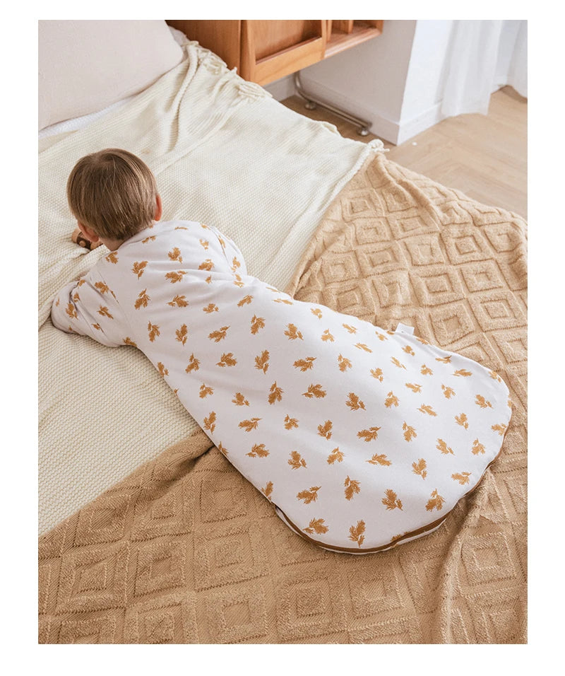 Sleeping Bag For Babies 0-24Months Thicker Winter Sleep Sack Removable Sleeves Kids Anti-Kick Prevent Cold Baby Blanket 3.5Tog