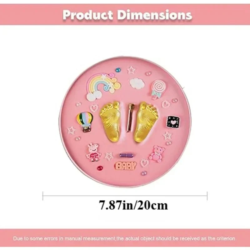 Clay DIY Baby Hand & Footprint Kit Keepsake Handprint Ornament Personalized Newborn Shower Registry Gifts for New Mom Parents