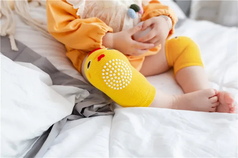 0-3 Years Cotton Baby Knee Pad Girls Boys Anti-slip Knee Pads Newborn Protector Crawling Elbow Cushion Kid Leging Kneecaps