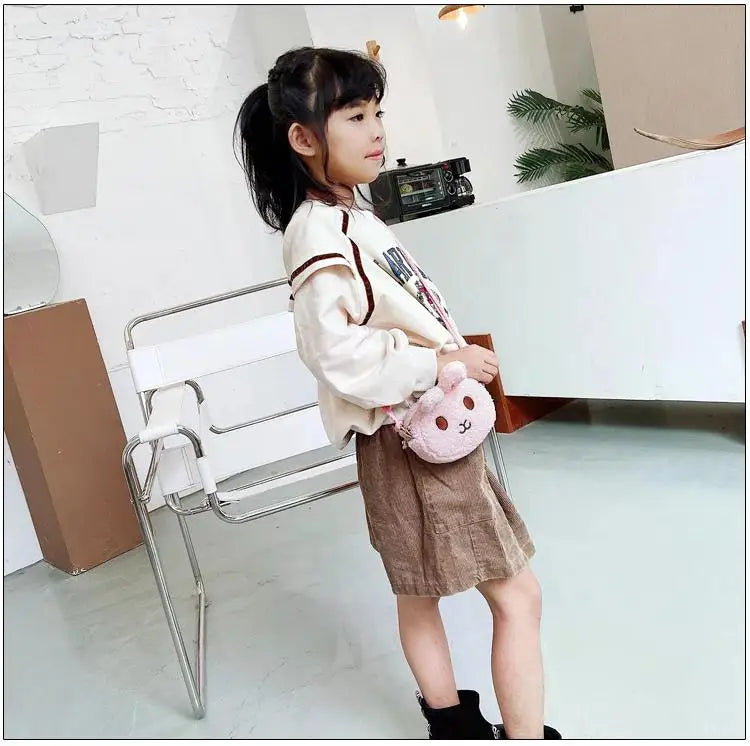 New Cute Little Rabbit Baby Girls Handbags Fashion School Bags for Girls Kids Small Shoulder Lunch Bags Child Girl Backpacks