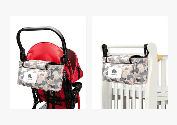 Baby Stroller Organizer Bag Waterproof Nappy Diaper Bag Travel Carriage Pram Cart Basket Hook Stroller Accessories Mummy Bag