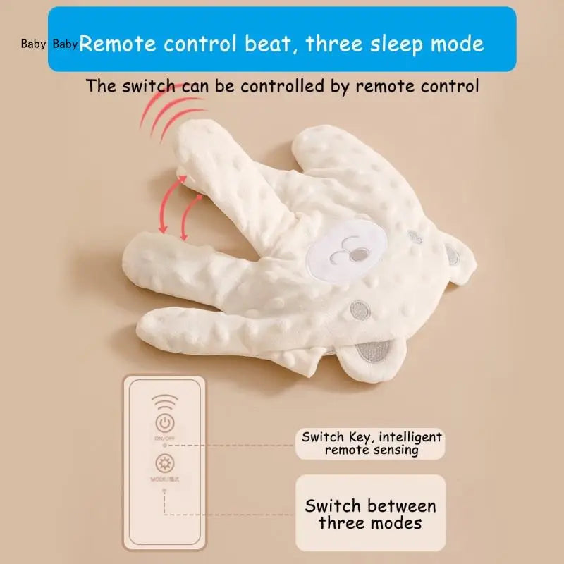 Cartoon Baby Sleep Aid Soothing Pillow Comforting Hand Detachable with Remote for Comfortable Newborns Sleeping