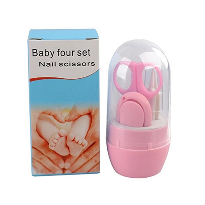 Newborn Baby Nail Scissor Baby Nail Care Tool Kid Safe Portable Nail Clipper Trimmer Tweezer with Box Children Manicure Kit
