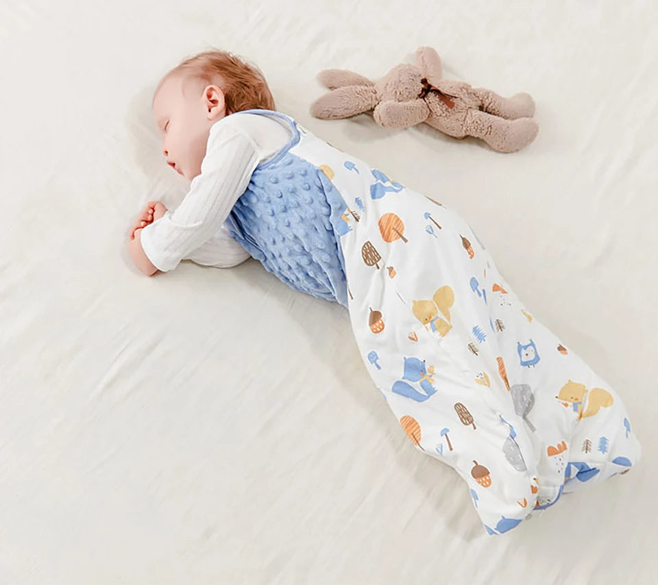 Baby Sleepsack 3-24Months Autumn Baby Sleeping Bag Blanket 1.5Tog Doudou Soft Feeling Starfish Shell Print Vest Style