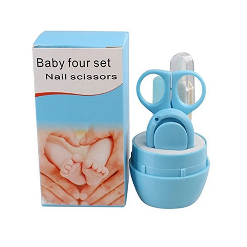 Newborn Baby Nail Scissor Baby Nail Care Tool Kid Safe Portable Nail Clipper Trimmer Tweezer with Box Children Manicure Kit