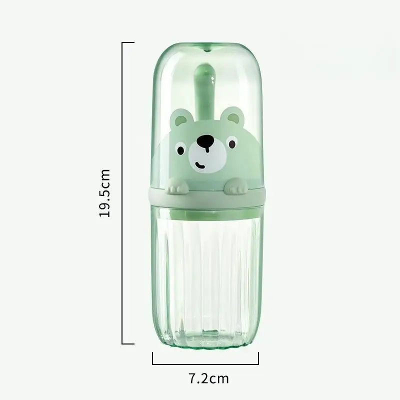 Travel Mouthwash Cup, Brushing Cup, Toothbrush, Toothbrush Cup, CHILDREN'S Set, Portable Home Washing and Toothpaste Storage