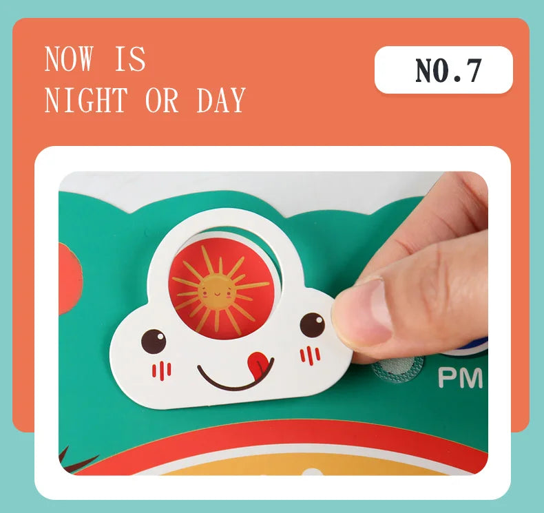 Kids Visual Schedule Daily Calendar Chart Busy Board Preschool Early Learning Toys Time Date Month Festival Weather Season Mood