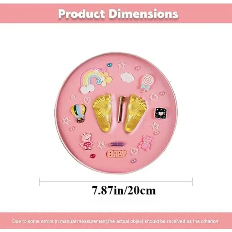 Clay DIY Baby Hand & Footprint Kit Keepsake Handprint Ornament Personalized Newborn Shower Registry Gifts for New Mom Parents