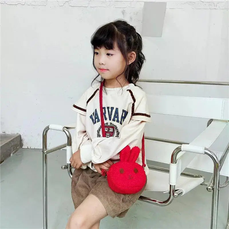New Cute Little Rabbit Baby Girls Handbags Fashion School Bags for Girls Kids Small Shoulder Lunch Bags Child Girl Backpacks