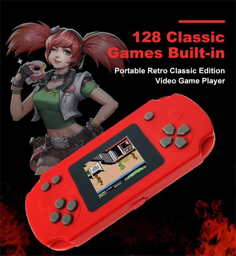 GAMINJA GC31 Retro Portable Mini Handheld Video Game Console TFT Color Screen Kids Game Player Built in 8Bit Games