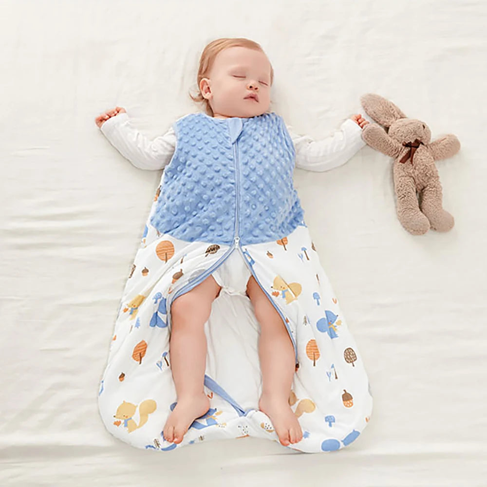 Baby Sleepsack 3-24Months Autumn Baby Sleeping Bag Blanket 1.5Tog Doudou Soft Feeling Starfish Shell Print Vest Style