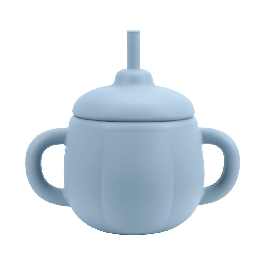 1PCS Baby Silicone Straw Cup BPA Free Portable Storage Snack Container Feeding Cup Kids Learning Drink Cup Water Bottle