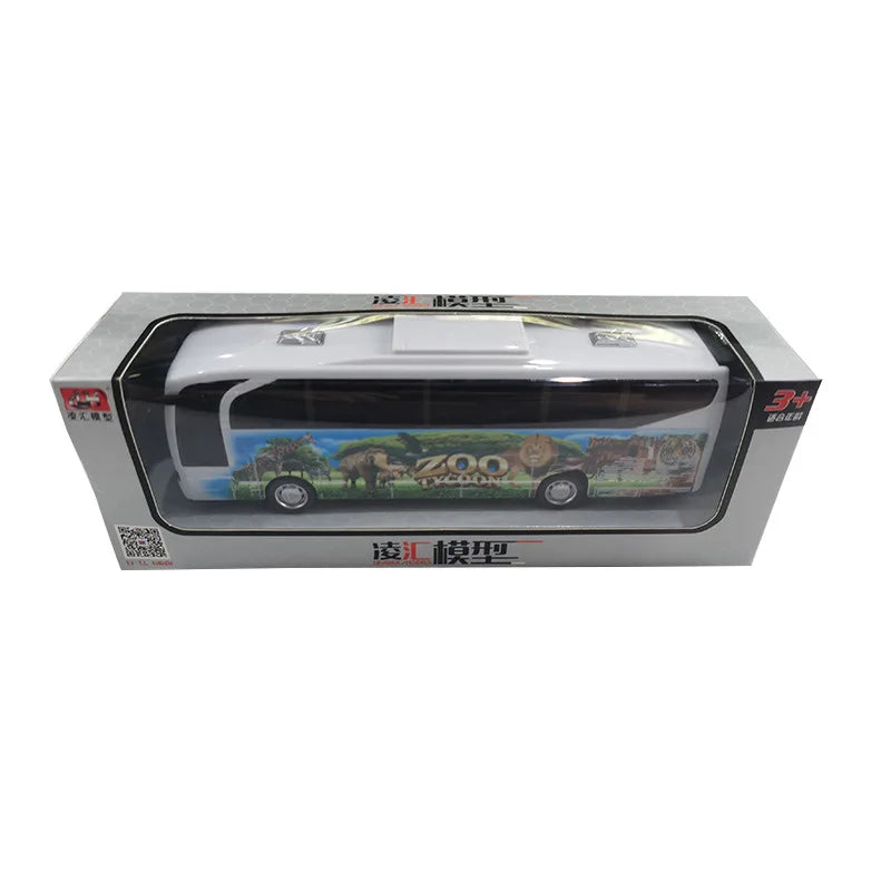 School Bus Toys Cars Plastics Little Cars City Bus With Sound And Light Up Friction Powered Cars Play Toys Gift For Kids