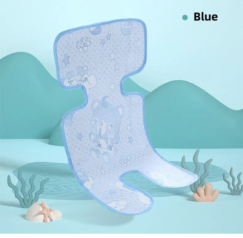 Universal Baby Stroller Seat Pad Summer Washable Cooling Mat Cushion for Stroller Car Seat High Chair Pushchair Sleeping Cushion