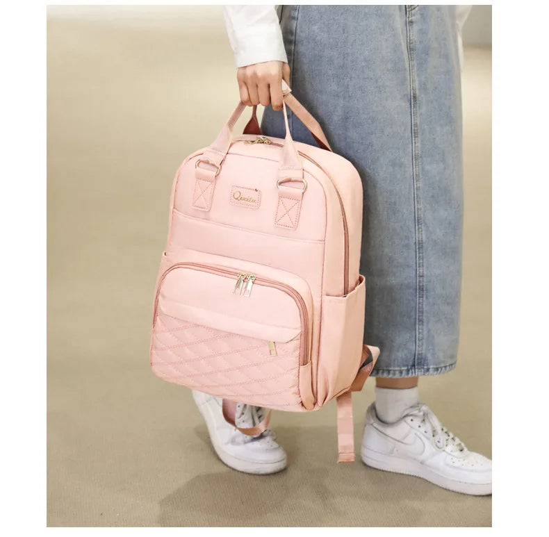 New Mommy Diaper Bags with Diaper Pad Nursing Bags Maternity USB Multifunctional Portable Large Baby Stroller Hanging Bag